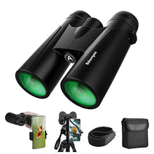 Load image into Gallery viewer, 12x42 HD Binoculars for Adults with Upgraded Phone Adapter, Tripod and Tripod Adapter + 12x42 HD Binoculars for Adults with Upgraded Phone Adapter