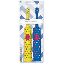 Load image into Gallery viewer, Amazon Brand - Solimo Kids Battery Powered Toothbrush, 2 Count