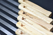 Load image into Gallery viewer, 17-Inch Long, Large Stainless Steel Brazilian-style BBQ Skewers with hardwood Handle, Kebab Kabob Skewers, 3/8 Inch Wide Blade, Set of 8 Skewer with heavy-duty Travel Bag