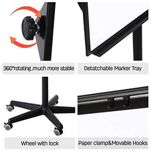 Load image into Gallery viewer, AmazonBasics Dry Erase Mobile Presentation White Board Easel, Non-Magnetic, Black