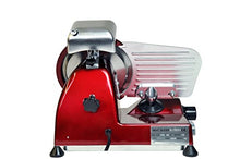 Load image into Gallery viewer, KWS MS-6RS Premium 200w Electric Meat Slicer 6-Inch in Red Stainless Steel Blade, Frozen Meat Deli Meat Cheese Food Slicer Low Noises Commercial and Home Use