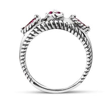 Load image into Gallery viewer, Carolyn Pollack Sterling Silver London Blue Topaz Band Ring,  size 5