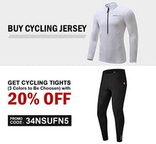 Load image into Gallery viewer, Spotti Men's Long Sleeve Cycling Jersey, Bike Biking Shirt- Breathable and Quick Dry (Chest 40-42 - Large,White)