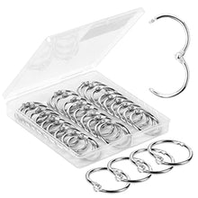 Load image into Gallery viewer, Mr. Pen- Loose Leaf Binder Ring, 40 Pack, Binder Rings 1 Inch, Binder Rings, Book Rings, Metal Rings for Index Cards, Rings for Flash Cards, Index Card Rings, Paper Rings, Small Binder Ring, Book Ring