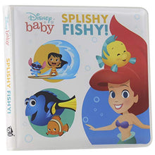 Load image into Gallery viewer, Disney Baby Moana, Little Mermaid, Finding Nemo and More!- Splishy Fishy! Bath Book - PI Kids