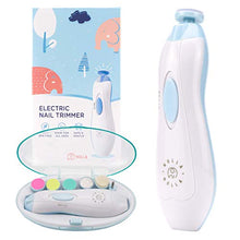 Load image into Gallery viewer, Nolla Kids Baby Nail Trimmer Electric - Electric Nail File Baby - Baby Nail File - Safe Baby Nail Clippers Manicure Set - Trim Polish Grooming Kit For Infant Newborn Toddler Adult Toes and Fingernails