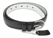 Load image into Gallery viewer, Belle Donne - Girl's Genuine Leather 1 inch Basic Dress Belt - Black/Small