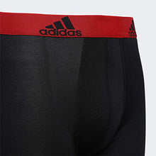 Load image into Gallery viewer, adidas Kids-Boy's Performance Boxer Briefs Underwear (3-Pack), Black/Scarlet/Onix, X-Large