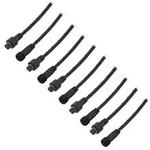 Load image into Gallery viewer, ALITOVE 3 Pin Electrical Connector 18AWG IP65 Male Female ALT-Connector 6in/15cm Extension Cable Compatible with ASIN B0923SDR5T B0923TKHY4 B0923S8Y4C B0923TN5GV for WS2811 LED Pixel Lights (5 Pairs)