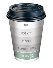 Load image into Gallery viewer, Dixie to Go Disposable Hot Beverage Paper Coffee Cups with Lids, 12 Oz, 156 Count, Assorted Designs, Gold (23710)