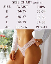 Load image into Gallery viewer, FINETOO 7 Pack Thongs for Women Sexy Panties Seamless Stretch Breathable No Show Lace Thong Underwear