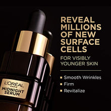 Load image into Gallery viewer, L'Oreal Paris Age Perfect Anti-Aging Midnight Face Serum 1 oz + Midnight Cream 1.7 oz, Smooths Wrinkles & Firms Skin + Eye Cream & Serum Sample