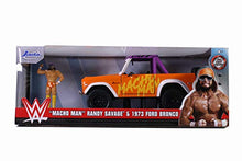 Load image into Gallery viewer, Jada 1:24 Diecast 1973 Ford Bronco with Macho Man Figure