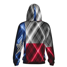 Load image into Gallery viewer, Texas state Flag Print Hoodies Kids 3D Print Sweatshirts Long Sleeve Pullover Hoodies with Pocket for Teen Boys and Girls Black
