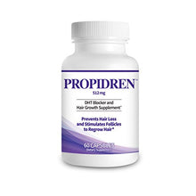 Load image into Gallery viewer, Propidren by HairGenics - DHT Blocker & Hair Growth Capsules to Prevent Hair Loss & Stimulate Hair Follicles, to Stop Hair Loss & Regrow Hair. Proprietary Anti-Hair Loss & Hair Regrowth Treatment.