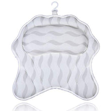 Load image into Gallery viewer, Bath Pillow, SurSoul Luxury Bathtub Pillow with Large Non-slip Suction Cups, Quick Dry Spa Pillow, Bath Neck Pillow for Tub