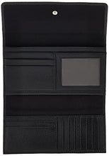 Load image into Gallery viewer, Timberland Leather RFID Flap Wallet Clutch Organizer, Black (Pebble)