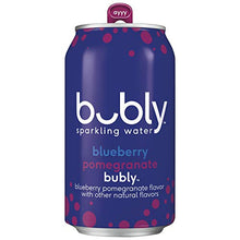 Load image into Gallery viewer, bubly Sparkling Water, Blueberry Pomegranate, 12 fl oz Cans (8 Pack)