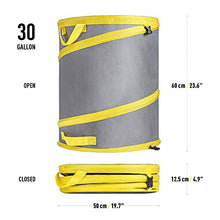 Load image into Gallery viewer, Jardineer 30 Gallon Collapsible Garden Bag/Trash Can - Reusable Leaf Bag - Pop Up Yard Waste Bag Container/Leaf Bin