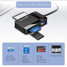 Load image into Gallery viewer, SmartQ C368 USB 3.0 SD Card Reader, Plug N Play, Apple and Windows Compatible, Powered by USB, Supports CF/SD/SDHC/SCXC/MMC/MMC Micro, etc.