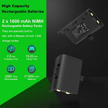 Load image into Gallery viewer, Controller Charger for Xbox One,CVIDA Dual Xbox One/One S/One Elite Charging Station with 2x 1600mAh Rechargeable Battery Packs for Two Wireless Controllers Charge Kit- Black