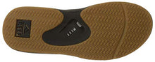 Load image into Gallery viewer, Reef Men's Fanning Flip Flop, BLACK/SILVER, 10 D - Medium