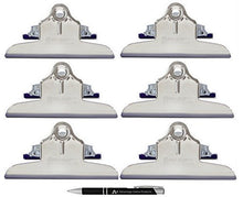 Load image into Gallery viewer, Mountable Clipboard clips by Saunders , Made in USA (6 each High Capacity) Includes Bonus AdvantageOP Retractable Pen