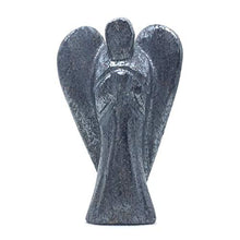 Load image into Gallery viewer, Nelson Creations, LLC Hematite Hand-Carved Natural Gemstone Crystal Healing Angel Figurine Statue, 2 Inch