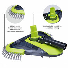 Load image into Gallery viewer, urchindj Heavy Duty Pool Brush & Pool Vacuum Head Kit, Professional Pool Cleaning Tools for Cleaning Pool Walls, Floors etc.