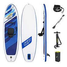 Load image into Gallery viewer, Bestway Hydro Force Oceana Inflatable 10 Foot SUP Stand Up Paddle Board Set with Hand Pump, Paddle, Backpack, Fin, and Surf Leash Accessories