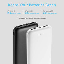 Load image into Gallery viewer, 2-Pack Miady 10000mAh Dual USB Portable Charger, Fast Charging Power Bank with USB C Input, Backup Charger for iPhone X, Galaxy S9, Pixel 3 and etc …