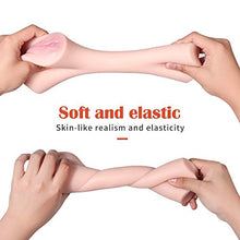Load image into Gallery viewer, Male Masturbators with Lifelike VAgina Pussy Ass for Men MstUrbation Vagina Anal Sex, Realistic Masturbator Adult Toys with for Women Handheld Massager for Back Arms Waist Legs BB07 S02