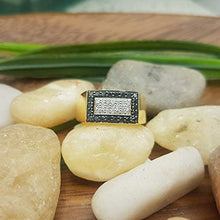 Load image into Gallery viewer, Dazzlingrock Collection 0.45 Carat (ctw) 10K Black & White Diamond Men's Hip Hop Pinky Ring 1/2 CT, Yellow Gold, Size 7