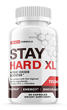 Load image into Gallery viewer, Stay Hard XL Pills, New & Improved Advanced StayHard XL Fast Acting Supplement, StayHardXL Powder Capsules, Tablets Booster, Capsulas Reviews, 1 Month Supply