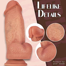 Load image into Gallery viewer, 2.67'' Diameter Thick Huge Dildo, Realistic Silicone Dildos with Strong Suction Cup for Hands-Free and Anal Play, G-spot Giant Dildo Anal Sex Toys for Women and Men