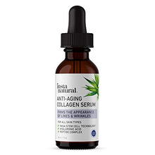 Load image into Gallery viewer, Anti Aging Peptide Complex Collagen Facial Serum - Reduces Signs of Lines & Wrinkles - Lift, Firm & Plump Skin With Hyaluronic Acid, Niacinamide, NASA Stem Cell Technology - InstaNatural - 1 oz
