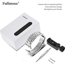 Load image into Gallery viewer, Fullmosa Compatible Apple Watch Band 42mm 44mm 45mm 38mm 40mm 41mm, Stainless Steel iWatch Band for Apple Watch Series 7/6/5/4/3/2/1/SE, 38mm 40mm 41mm Silver