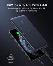 Load image into Gallery viewer, USB C Power Bank, AUKEY Wireless 10000mAh Portable Charger with Foldable Stand, 18W Power Delivery & Quick Charge 3.0 Power Bank for iPhone 11/11 Pro, Samsung, iPad & More (1ft A-to-C Cable Included)