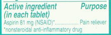 Load image into Gallery viewer, Aspirin Regimen Bayer, 81mg Chewable Tablets, Pain Reliever, Cherry, 36 Count