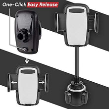 Load image into Gallery viewer, R2 Cup Holder Phone Mount - Compatible with All Models of iPhone, Samsung, Google, Motorola, Nokia, LG, Sony, Lenovo, Huawei & More!