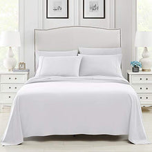 Load image into Gallery viewer, King Bed Sheet Set, 6 PC Super Soft Microfiber Bedding Set, Wrinkle & Fade Resistant Sheet Set, Hotel Quality Fits Mattress Up to 14'' Deep Pocket, White
