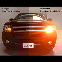 Load image into Gallery viewer, LASFIT 3157 LED Bulb Switchback 3057 4157 White Amber CANBUS Anti Hyper Flash LED Automotive Front Turn Signal Light Bulb Plug and Play Only for Standard Socket (Pack of 2)