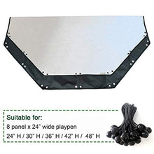 Load image into Gallery viewer, YGCASE Universal Dog Playpen Cover with Sun/Rain Proof Top, Provide Shade and Security for Outdoor and Indoor, Fits All 24" Wide 8 Panels Pet Exercise Pen (Cover only)