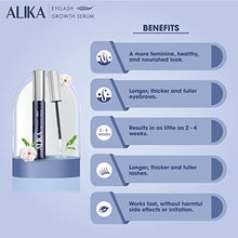 Load image into Gallery viewer, ALIKA Natural Cruelty Free Eyelash Growth Serum | Brow Enhancer for Thicker, Longer and Luscious Lashes with Redensyl & Natural Growth Peptides