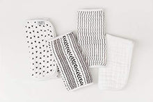 Load image into Gallery viewer, Muslin Burp Cloths - 4 Pack of Burp Rags, Burping Cloths, Burp Clothes - Large Absorbent Unisex Spit Up Rags for Boys and Girls - Gender Neutral Baby Shower Gift Set or Registry Gift for Babies
