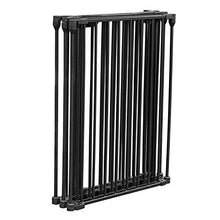 Load image into Gallery viewer, Bonnlo 122-Inch Wide Configurable Baby Gate Fireplace Safety Fence/Guard Adjustable 5-Panel Metal Play Yard for Toddler/Pet/Dog Christmas Tree Fence, Includes 4 Pack of Wall Mounts, Black