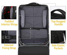 Load image into Gallery viewer, Car Seat Travel Bag with Wheels, Padded Car Seats Backpack, Large Durable Carseat Travel Bag for Airplane, Airport Gate Check Bag, Carseat Cover Travel Bag with Padded Shoulder Strap, Black