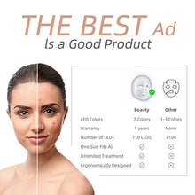 Load image into Gallery viewer, 7 Color Led Face Mask Blue Light Therapy Red Light Therapy Skin Rejuvenation Facial Skin Care Mask Therapy Skin Rejuvenation