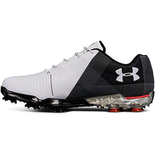 Load image into Gallery viewer, Under Armour Men's Spieth 2 Golf Shoe, White(104)/Black, 10.5
