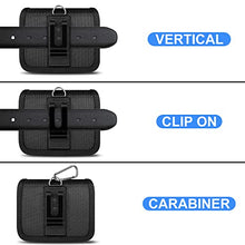 Load image into Gallery viewer, COANJIUO Holster for Samsung Galaxy Z Flip, Galaxy Z Flip 3, Galaxy Z Flip 3 5G Belt Clip Holsters for Motorola Razr 5G, Motorola Razr 2019 Magnetic Closure Horizontal Pouch, Black